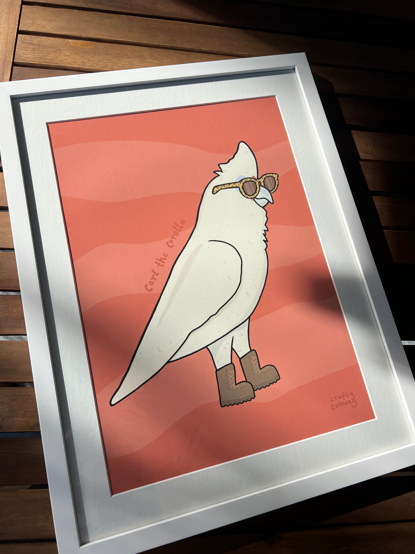 Carl the Corella print