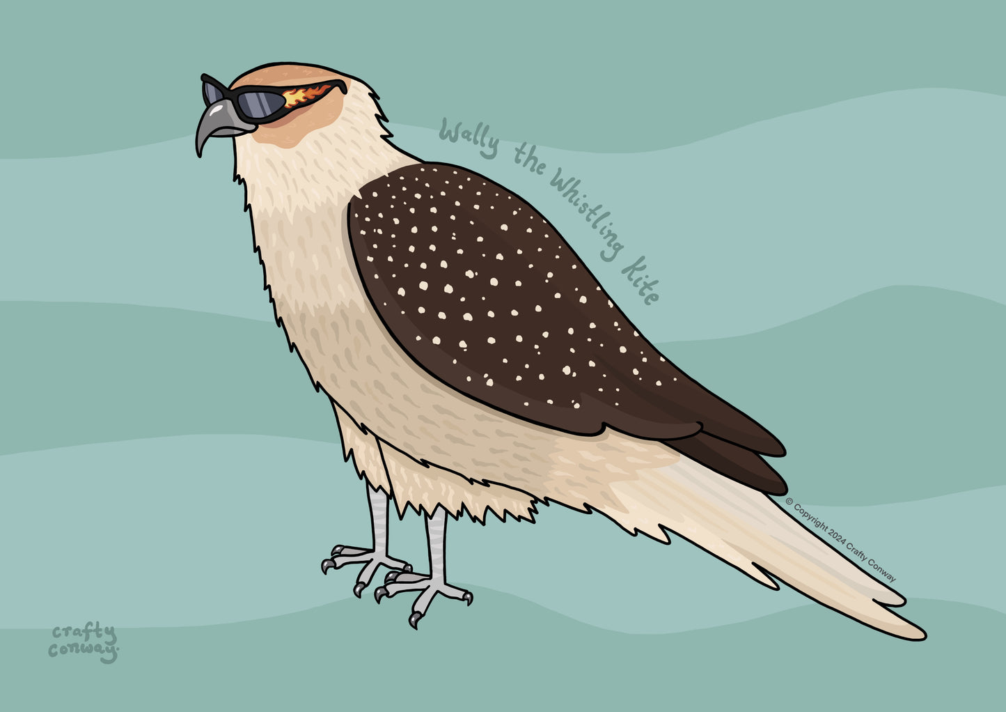 Wally the Whistling Kite print