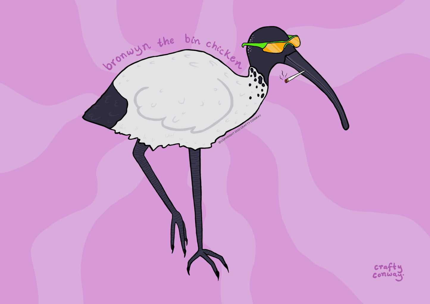 Bronwyn the Bin Chicken Print