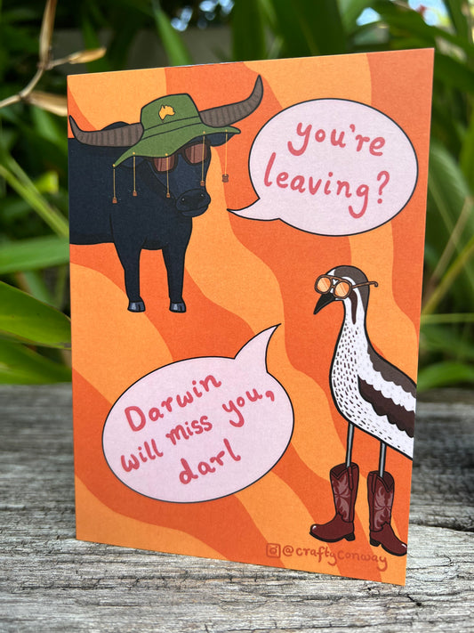 Leaving Darwin Crafty Card